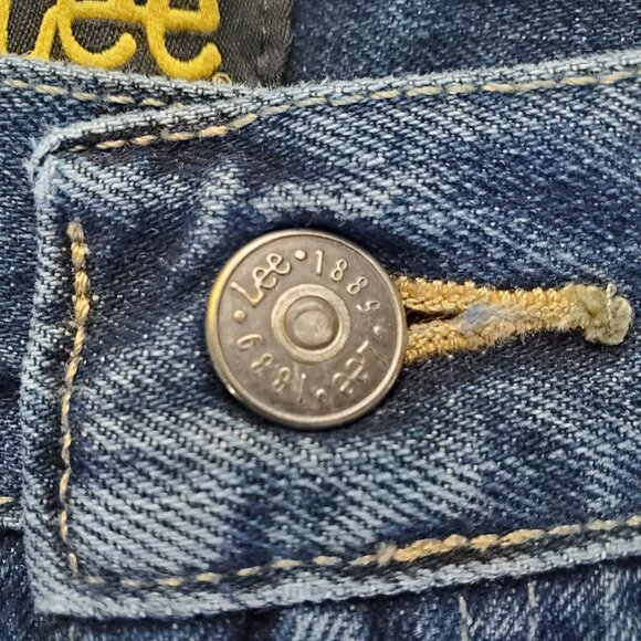 Lee Jeans Mens 42x32 Blue Relaxed Fit Cotton Denim Classic Style - Picture 9 of 12